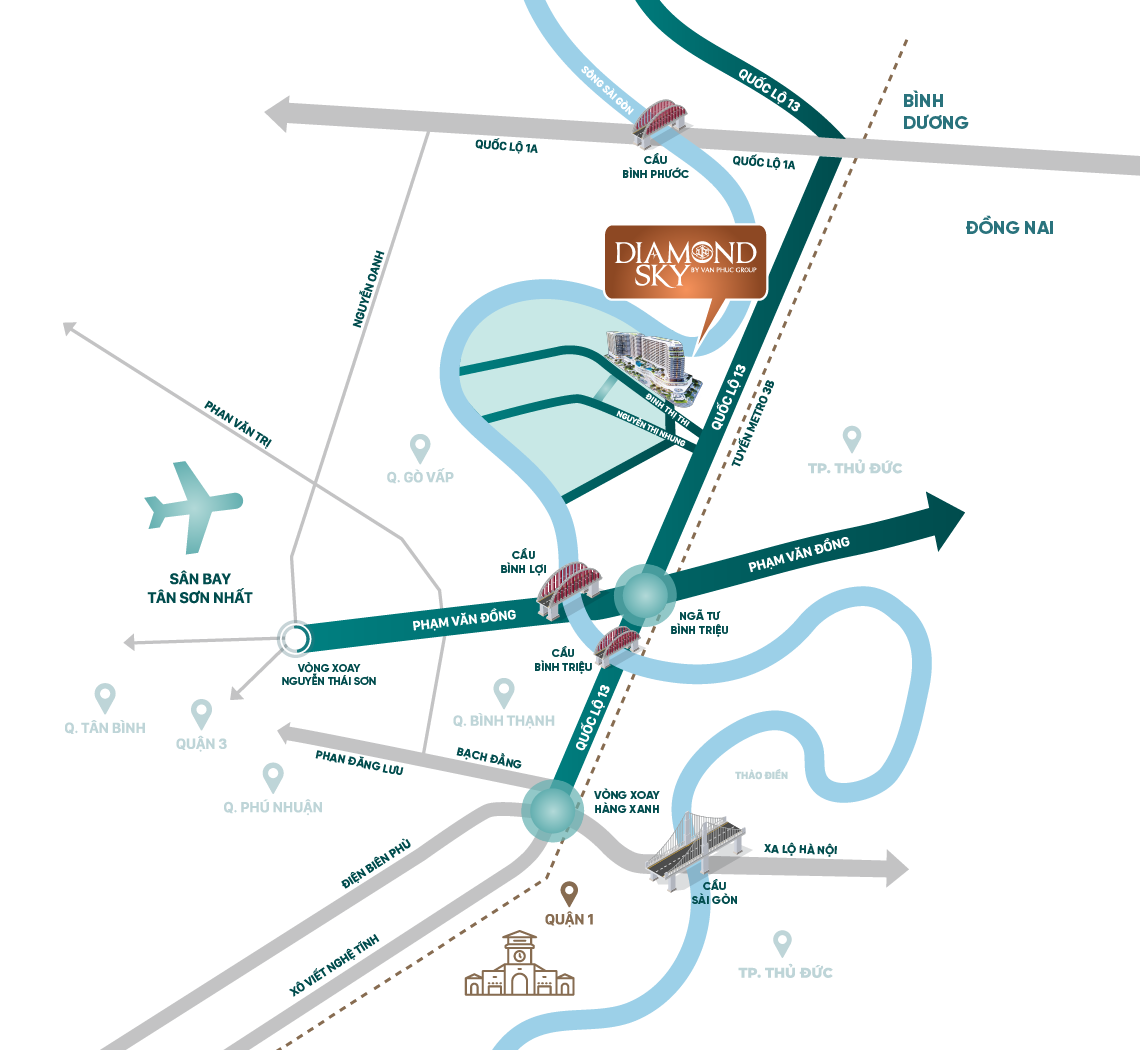 Vị trí Diamond Sky